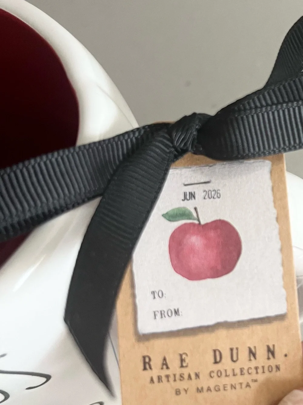 Rae Dunn World’s Best Teacher Apple Key Chain Coffee Mug NEW